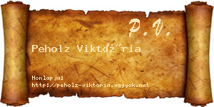 Peholz Viktória névjegykártya